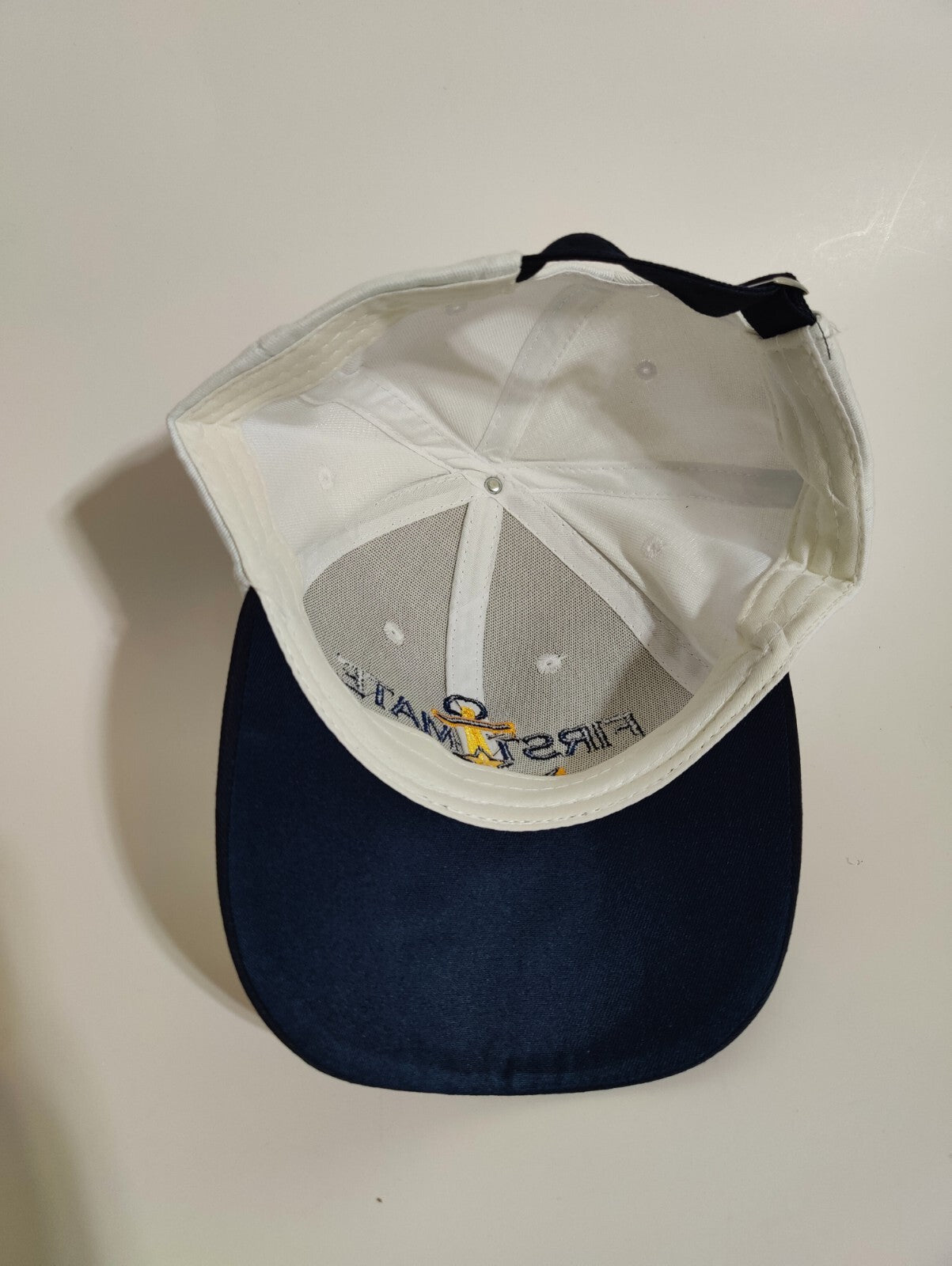 First Mate Hat Adjustable Baseball Hat Captain Hat Boating Anchor Nautical Hat