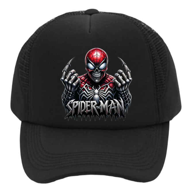 Spiderman Hat Adjustable Snapback Trucker Hat Spider Web Spiderman Superhero Hat