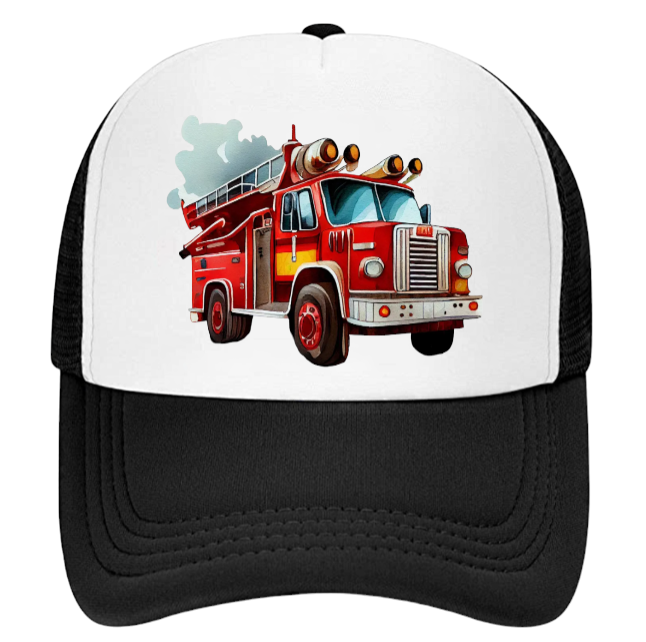 Truck Driver Hat Trucker Hat Outdoors Hat Fire Department Hat Fire Truck