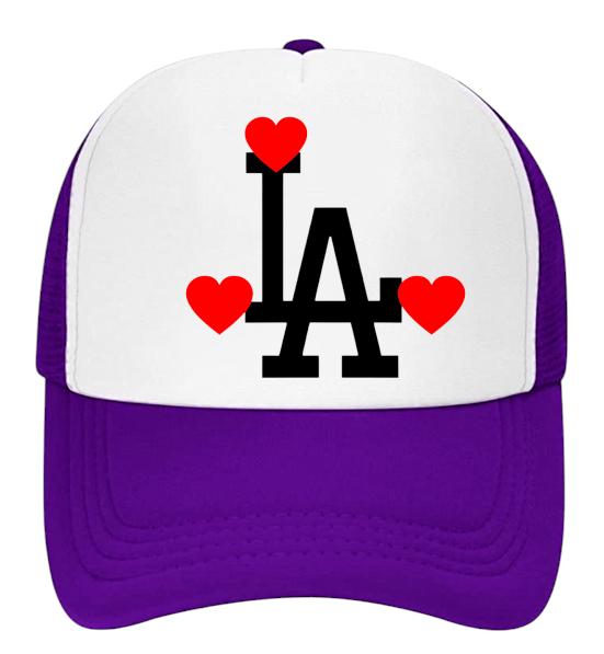 Dodgers Baseball Hat  Adjustable Snapback Trucker Hat Dodgers Zebra Love Hat