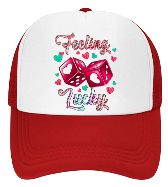 Gaming Hat Adjustable Snapback Trucker Hat Gambling Casino Feeling Lucky Hat