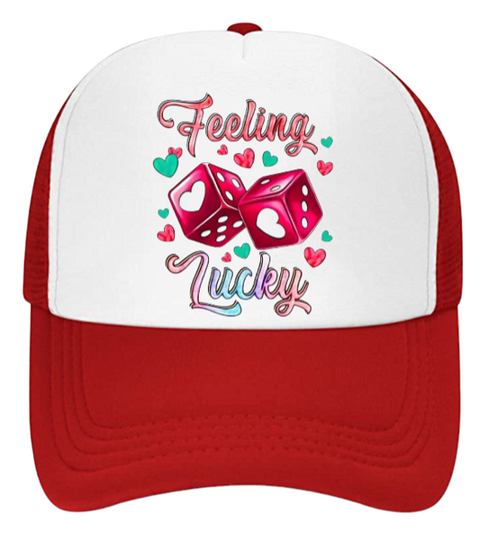 Gaming Hat Adjustable Snapback Trucker Hat Gambling Casino Feeling Lucky Hat