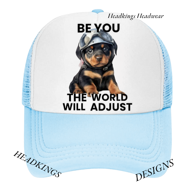 Dog Hat Adjustable Snapback Trucker Hat Be You The World Will Adjust Outdoor Hat