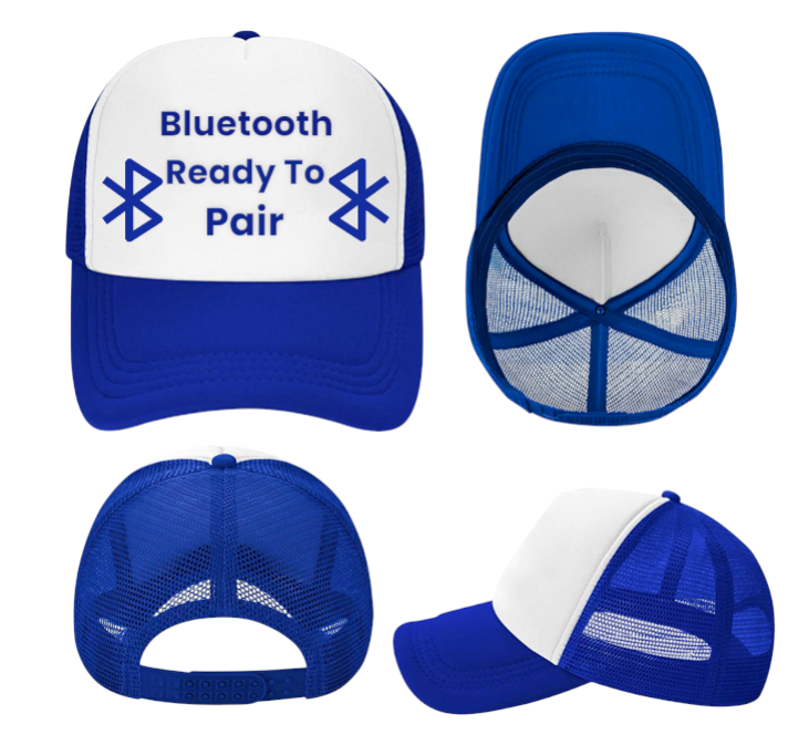Bluetooth Hat Adjustable Snapback Trucker Hat Bluetooth Ready To Pair Funny Hat