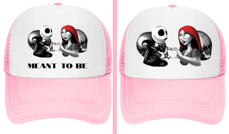 Christmas Hat Adjustable Trucker Hat Nightmare Before Christmas True Love Hat
