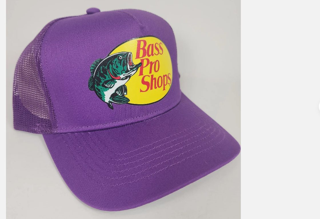 Bass Pro Shops Hat Baseball Hat Outdoors Adjustable Trucker Hat New Women