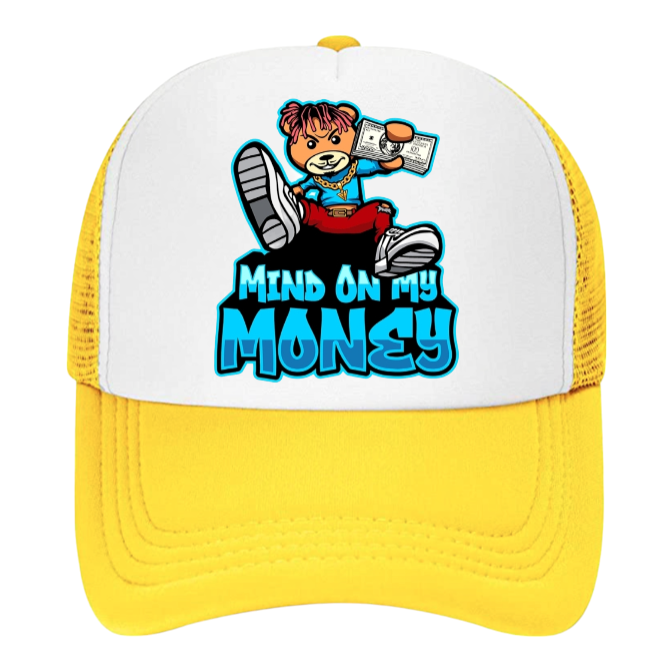 100 Dollar Bills Hat Trucker Hat Adjustable Snapback Hustle My Mind On Money