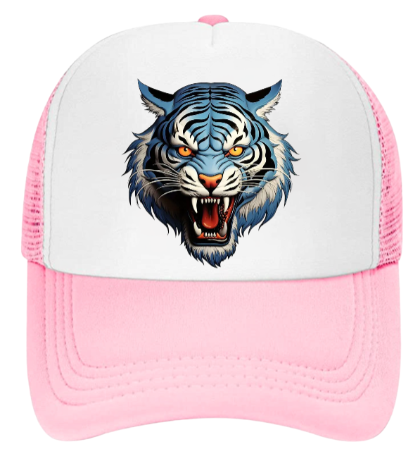 Wild Tiger Hat Baseball Hat Adjustable Snapback Trucker Hat Fierce Tiger Hat