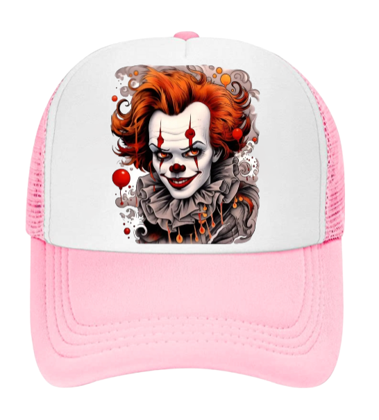 Joker Hat Clown Adjustable Snapback Trucker Hat Smiling Clown Scary Clown Hat
