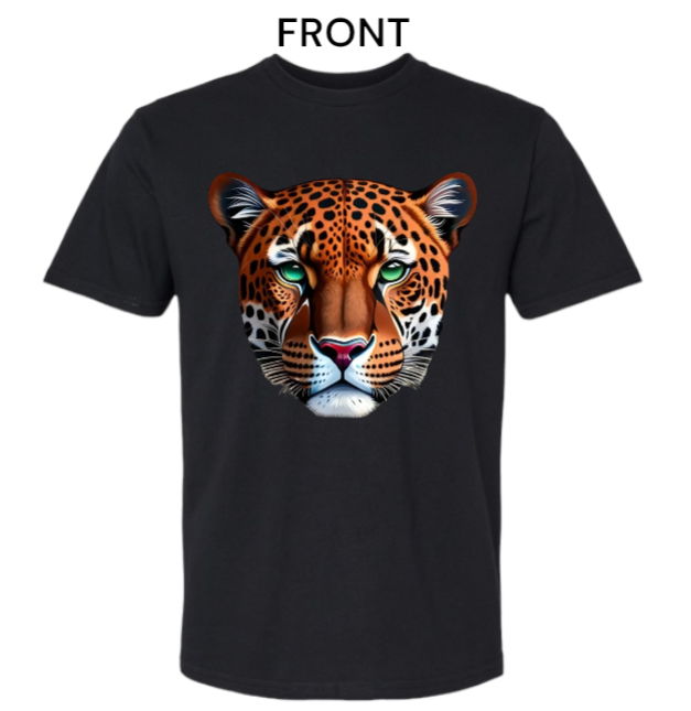 Wild Tiger T-shirt 100% Cotton Animal Lover T-shirt Black (Choose Your Size)
