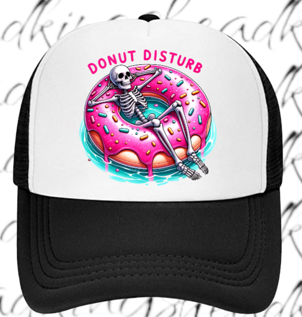 Donut Hat Do Not Disturb Adjustable Snapback Trucker Hat Summer Hat Doughnut Hat