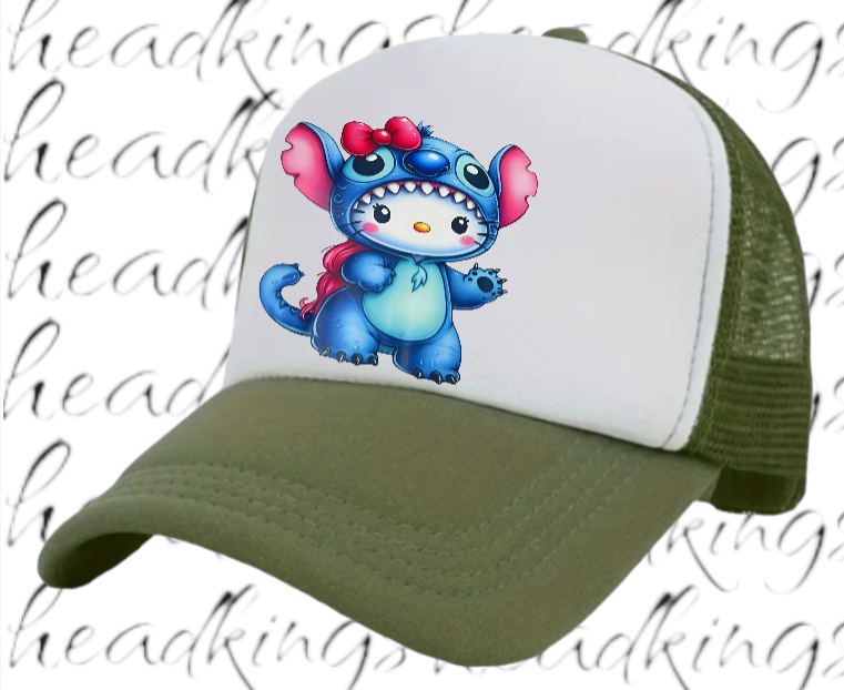 Anime Hat Ribbon Hat Adjustable Snapback Trucker Hat Anime Character Hat