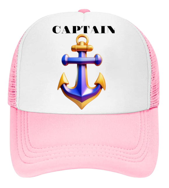 Captain Hat First Mate Hate Adjustable Snapback Trucker Hat Colorful Sea Anchor