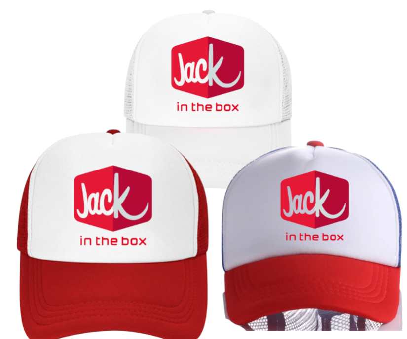Jack In The Box Hat Adjustable Snapback Trucker Hat Foodie Restaurant Burgers
