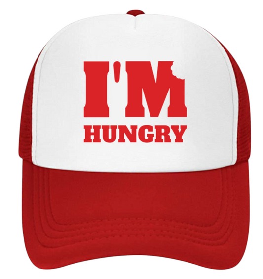 I'm Hungry Hat Adjustable Snapback Trucker Hat Gift for Foodie People Funny Hat