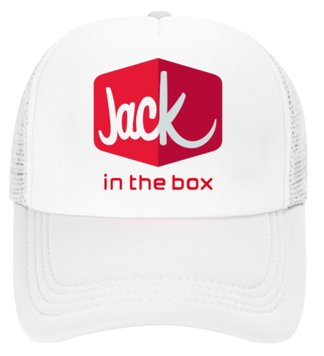 Jack In The Box Hat Adjustable Snapback Trucker Hat Foodie Restaurant Burgers