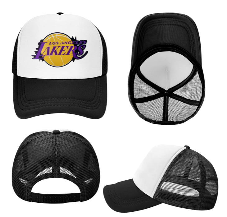 Lakers Hat Adjustable Snapback Trucker Hat Los Angeles Basketball Hat Richardson