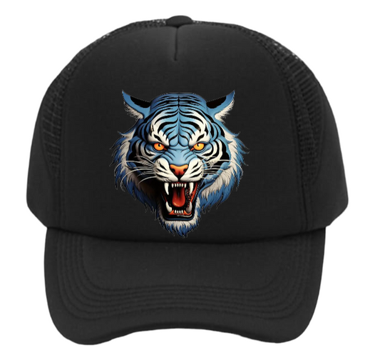 Wild Tiger Hat Baseball Hat Adjustable Snapback Trucker Hat Fierce Tiger Hat