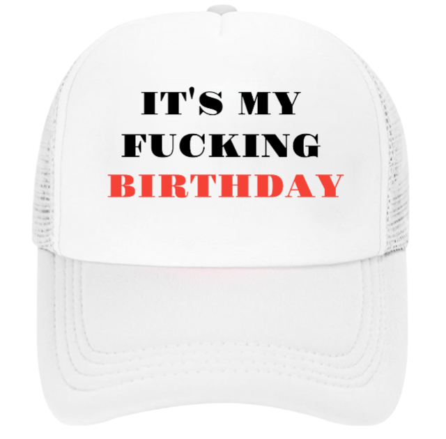 Birthday Hat Adjustable Snapback Trucker Hat Outdoors Funny Hat Birthday Gift