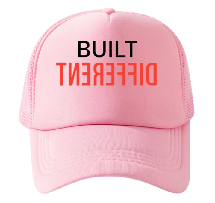 Built Different Hat Adjustable Snapback Trucker Hat Match with Sneakers Jordan 4