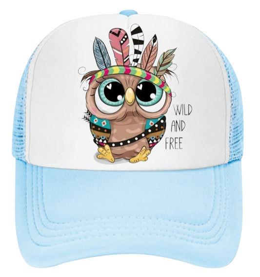 Wild And Free Baseball Hat Trucker Hat Adjustable Snapback Hat Unisex Hat
