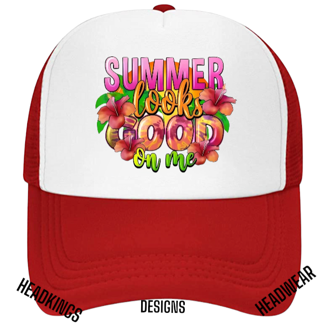 Summer Hat Adjustable Snapback Trucker Hat Floral Summer Looks Good On Me Hat