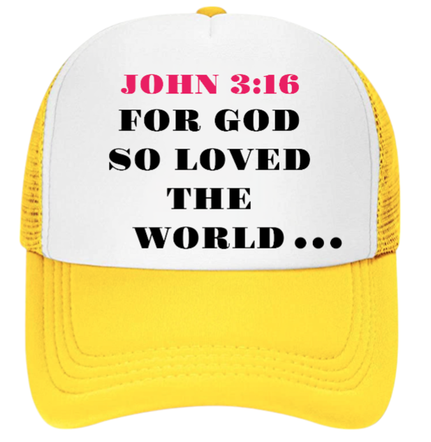 Church Hat Adjustable Snapback Trucker Hat Prayer Strength Believe JOHN 3:16 Hat