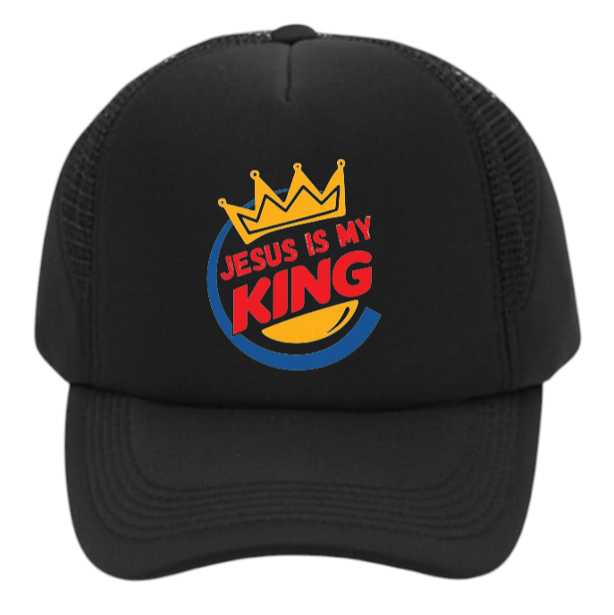 Jesus Is King Hat Adjustable Snapback Trucker Hat Jesus Faith Believe King Hat