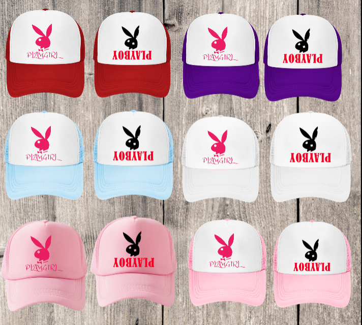 Couples Hat Adjustable Snapback Trucker Hat Funny Hat Bunny Hat Lovers Hat Gift