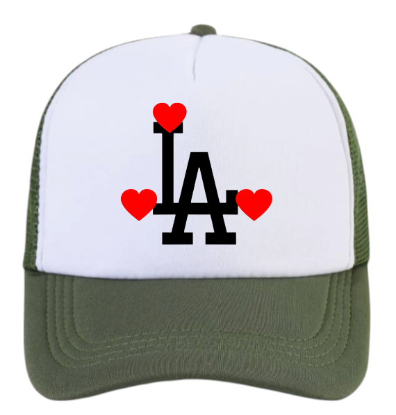 Dodgers Baseball Hat  Adjustable Snapback Trucker Hat Dodgers Zebra Love Hat