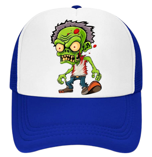Bloody Zombie's Hat Adjustable Snapback Trucker Hat Green Alien Street Wear Hat