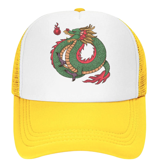 Dragon Hat Baseball Hat Trucker Hat Adjustable Snapback Hat Danger Fire Dragon
