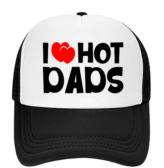 Hot Mom Hat Hot Dad Hat Adjustable Trucker Hat Outdoors Hat Love Beauty Playful