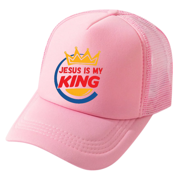 Jesus Is King Hat Adjustable Snapback Trucker Hat Jesus Faith Believe King Hat