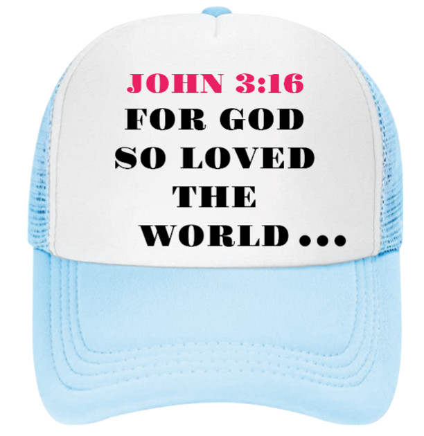 Church Hat Adjustable Snapback Trucker Hat Prayer Strength Believe JOHN 3:16 Hat