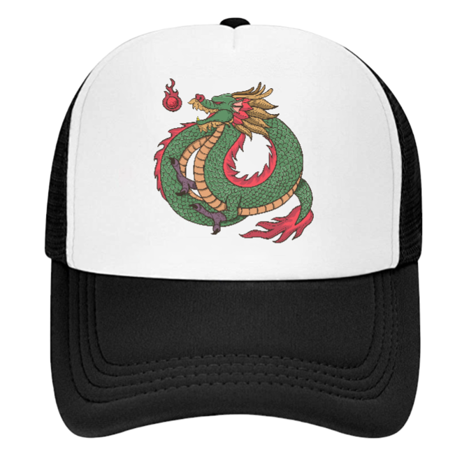 Dragon Hat Baseball Hat Trucker Hat Adjustable Snapback Hat Danger Fire Dragon