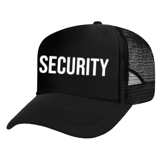 Security Hat Baseball Hat Trucker Hat Adjustable Snapback Men Women Durable Hat