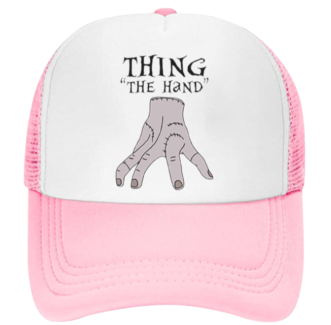 Horror Hat Adjustable Snapback Trucker Hat Wednesday Adams The Thing Hand Hat