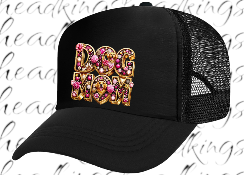 Dog Mom Hat Adjustable Snapback Trucker Hat Gift for Mom Dog Lovers Dog Hat