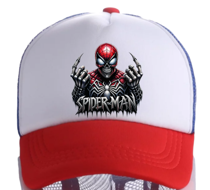 Spiderman Hat Adjustable Snapback Trucker Hat Spider Web Spiderman Superhero Hat