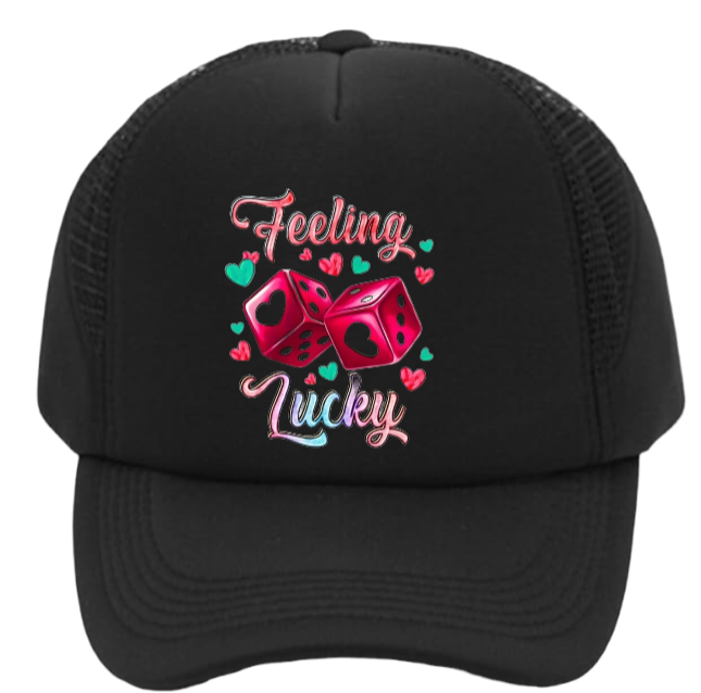 Gaming Hat Adjustable Snapback Trucker Hat Gambling Casino Feeling Lucky Hat