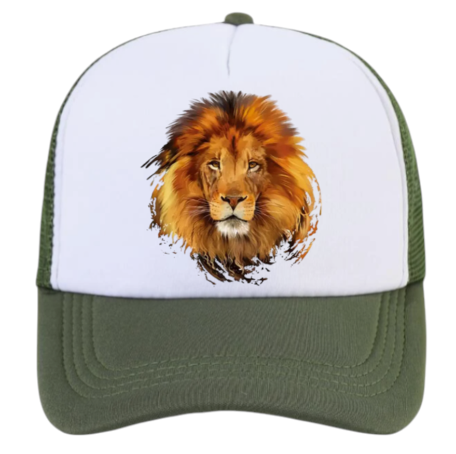 Lion Hat Adjustable Snapback Trucker Hat Lion King Hat King of Jungle Safari Hat
