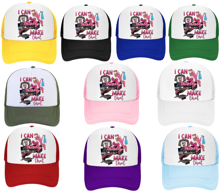 Art and Craft Hat Adjustable Snapback Trucker Hat  I Can Totally Make That