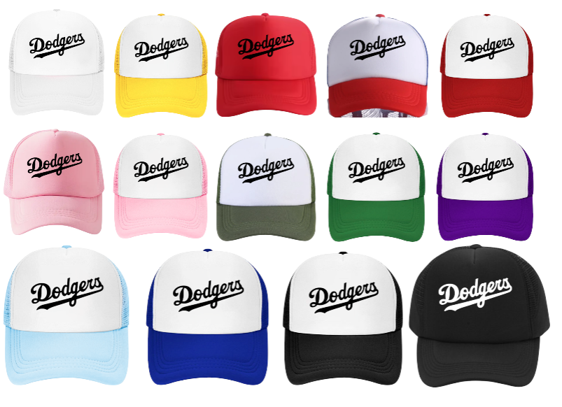 Dodgers Baseball Hat  Adjustable Snapback Trucker Hat Dodgers Zebra Love Hat