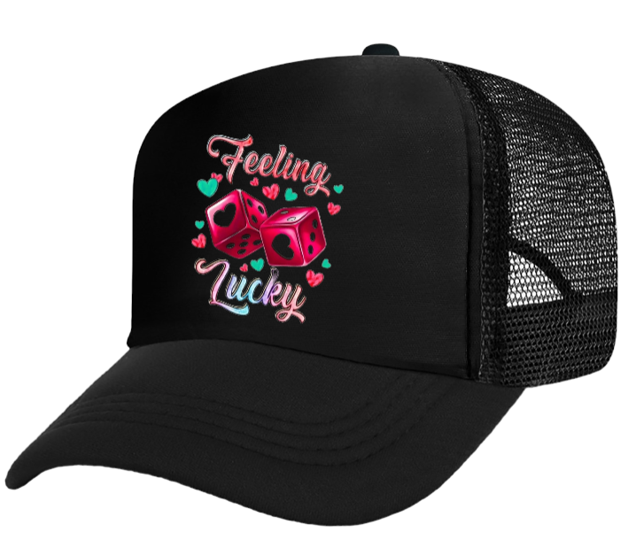 Gaming Hat Adjustable Snapback Trucker Hat Gambling Casino Feeling Lucky Hat