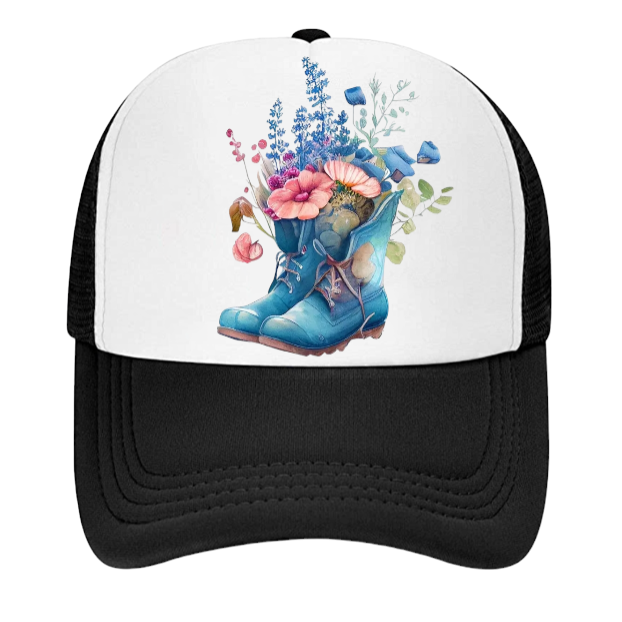 Garden Boots Hat Baseball Hat for Florist Farmer Gardener Flower Lover Hat
