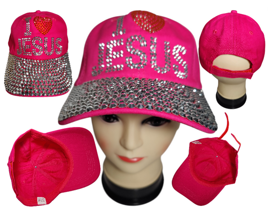 I Love Jesus Hat Embroidery Believe Faith Prayer Adjustable Baseball Hat Gift