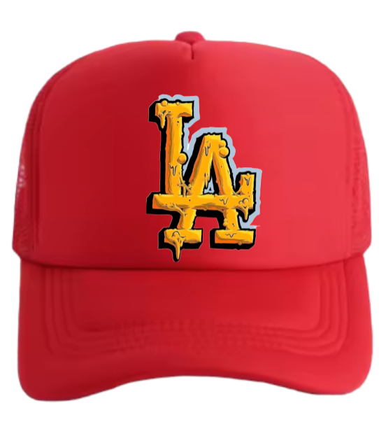 LA Dodgers Hat Adjustable Snapback Trucker Hat  Baseball Hat Los Angeles Heart