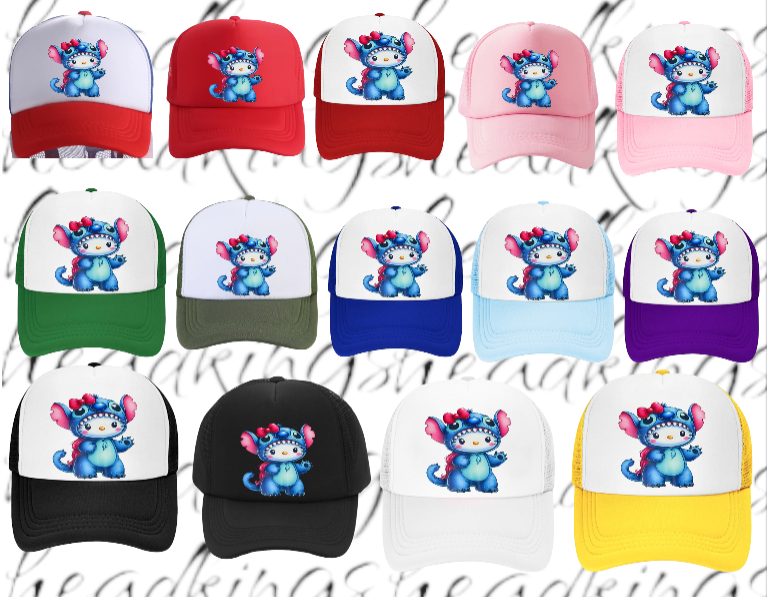 Anime Hat Ribbon Hat Adjustable Snapback Trucker Hat Anime Character Hat