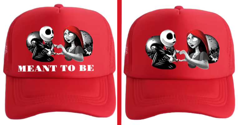 Christmas Hat Adjustable Trucker Hat Nightmare Before Christmas True Love Hat